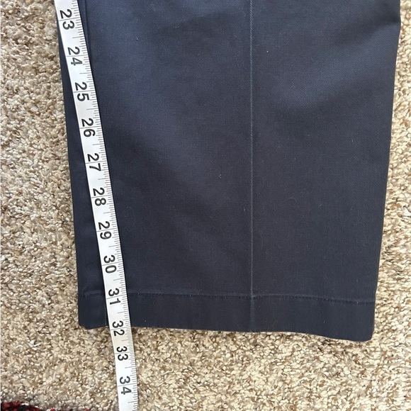 L.L. Bean Navy Blue Trousers Comfort Waist Formal Office 36 X 32 Casual - Picture 4 of 8